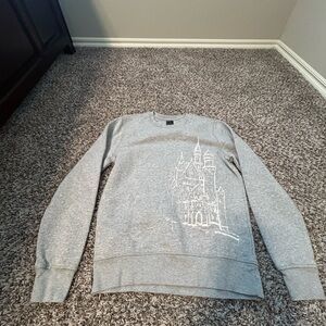 Gray Castle Print Women’s Sweater